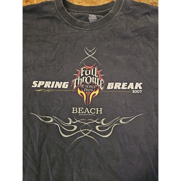 Full‎ Throttle Energy Drink Shirt Mens XL Black Graphic Y2K 2007 (A77) - Picture 2 of 6